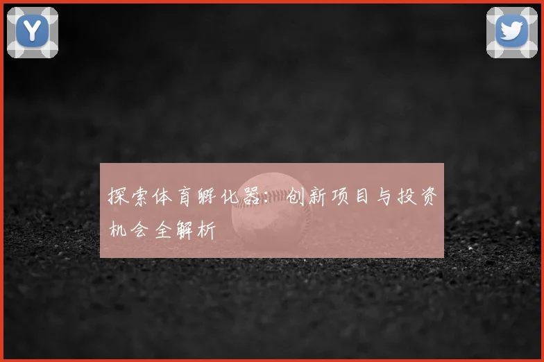 探索体育孵化器：创新项目与投资机会全解析